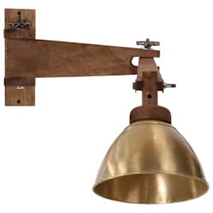 Nástěnná lampa 25 W staromosaz E27 - obrázek 3