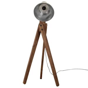 Stojací lampa 25 W vintage stříbrná 45 x 45 x 120 cm E27 - obrázek 3