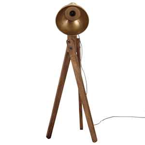 Stojací lampa 25 W staromosaz 45 x 45 x 120 cm E27 - obrázek 3