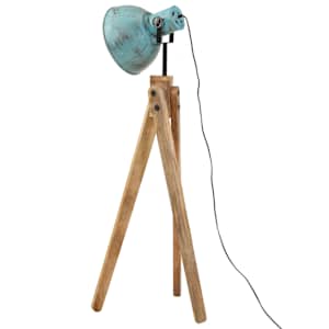 Stojací lampa 25 W modrá patina 45 x 45 x 120 cm E27 - obrázek 5