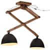 vidaXL laelamp, 25 W, must, 29 x 18 x 85 cm, E27