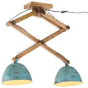 vidaXL laelamp, 25 W, kulunud sinine, 29 x 18 x 85 cm, E27