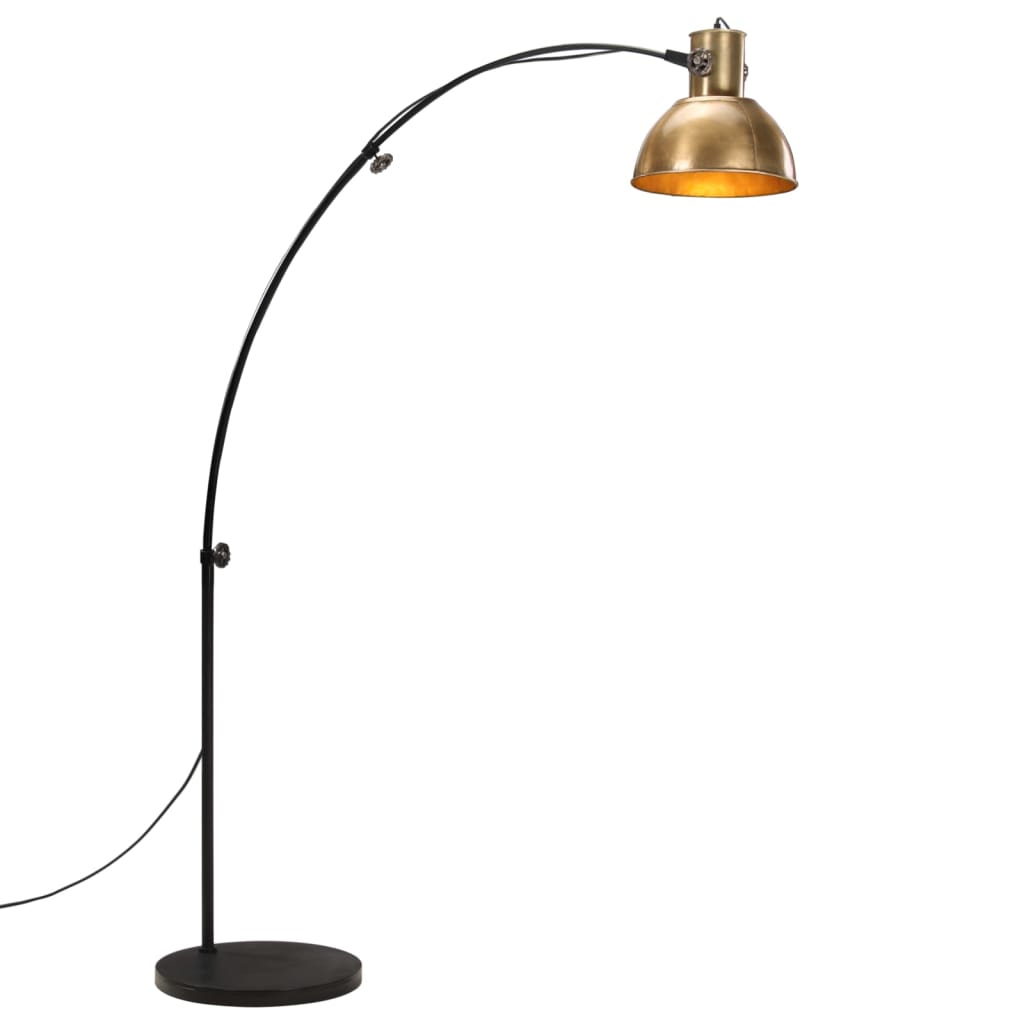 vidaXL Lampă de podea 25 W, alamă antichizată, 150 cm, E27