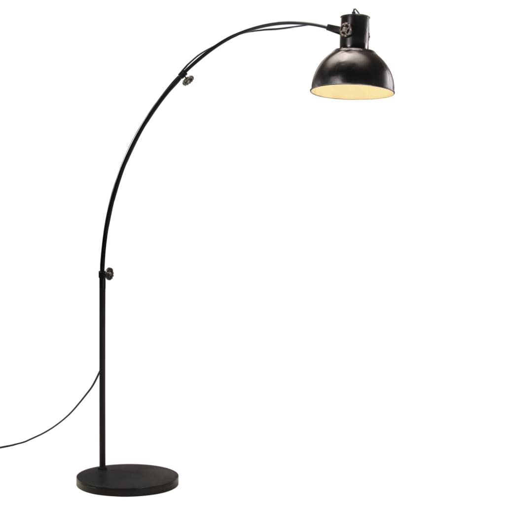 vidaXL Lampă de podea 25 W, negru, 150 cm, E27