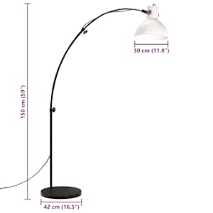 Stojací lampa 25 W bílá 150 cm E27 - obrázek 10