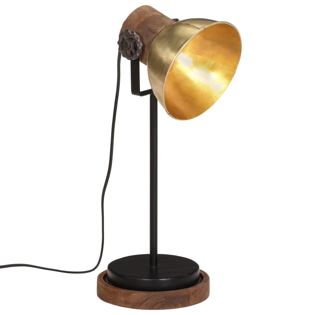 vidaXL Lampă de birou 25 W, alamă antichizată, 17x17x50 cm, E27