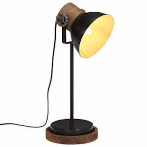 vidaXL laualamp, 25 W, must, 17x17x50 cm, E27
