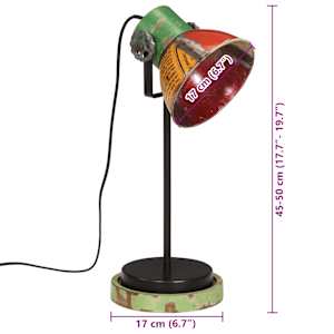 Stolní lampa 25 W vícebarevná 17 x 17 x 50 cm E27 - obrázek 11