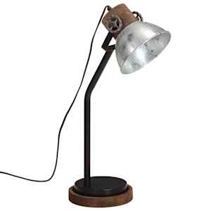 Stolní lampa 25 W vintage stříbrná 18 x 18 x 60 cm E27 - obrázek 2