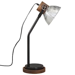 Stolní lampa 25 W vintage stříbrná 18 x 18 x 60 cm E27 - obrázek 4