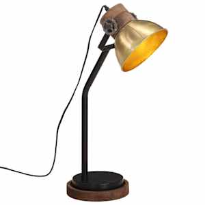 vidaXL laualamp, 25 W, antiik, messing, 18x18x60 cm, E27