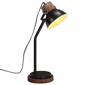 vidaXL laualamp, 25 W, must, 18x18x60 cm, E27