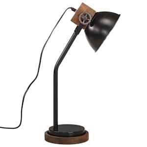 Stolní lampa 25 W černá 18 x 18 x 60 cm E27 - obrázek 4