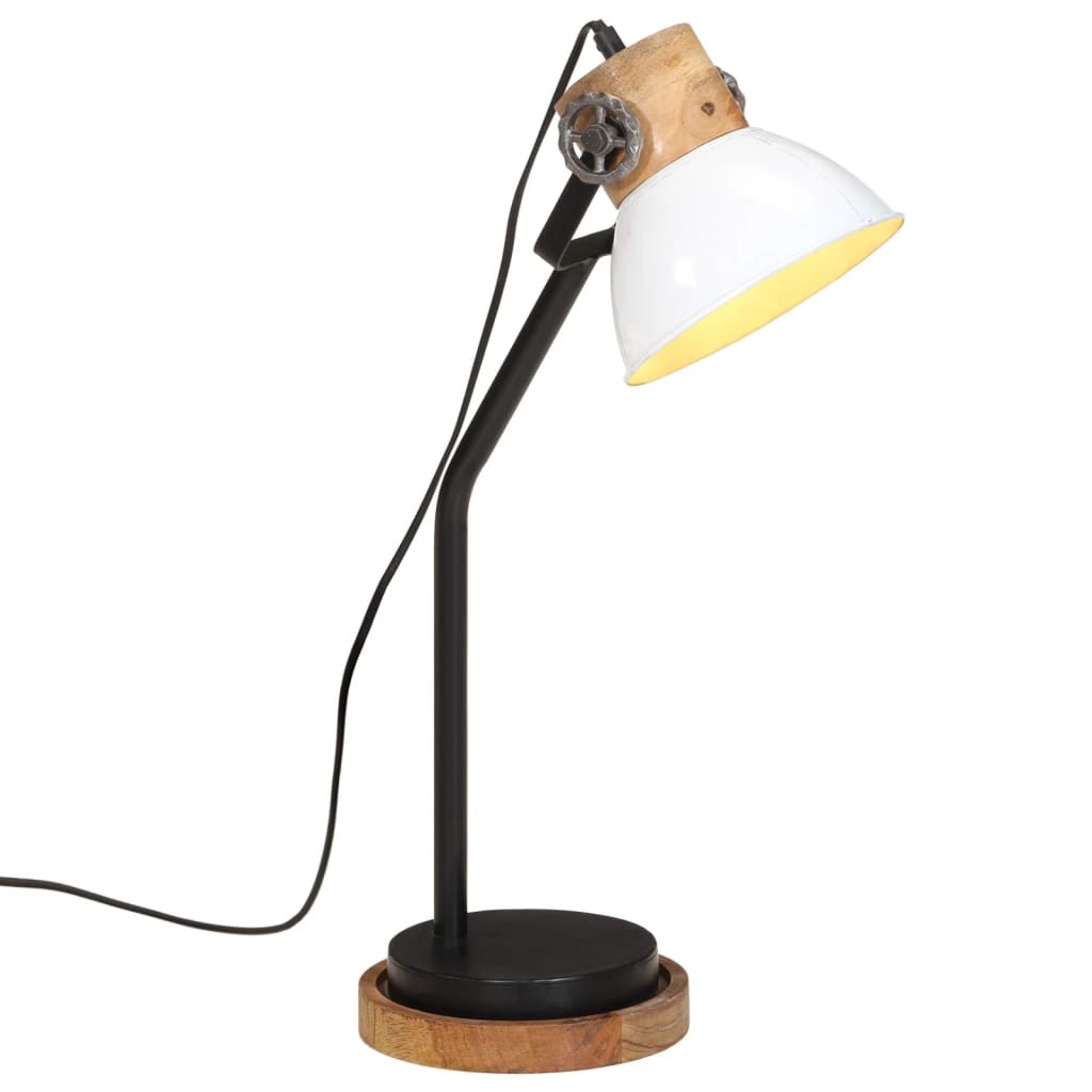 vidaXL Lampă de birou 25 W, alb, 18x18x60 cm, E27
