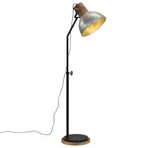 Stojací lampa 25 W vintage stříbrná 30 x 30 x 100–150 cm E27 - obrázek 1
