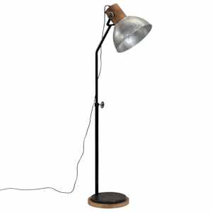 Stojací lampa 25 W vintage stříbrná 30 x 30 x 100–150 cm E27 - obrázek 2