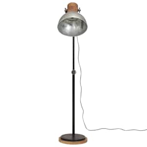 Stojací lampa 25 W vintage stříbrná 30 x 30 x 100–150 cm E27 - obrázek 3