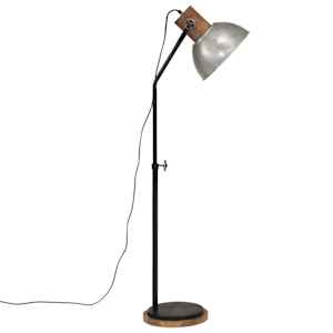 Stojací lampa 25 W vintage stříbrná 30 x 30 x 100–150 cm E27 - obrázek 4