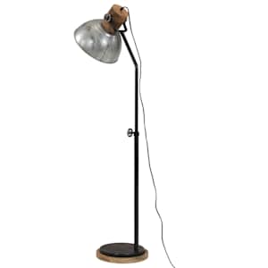 Stojací lampa 25 W vintage stříbrná 30 x 30 x 100–150 cm E27 - obrázek 5