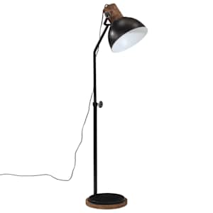 vidaXL Lampada da Terra 25 W Nera 30x30x100-150 cm E27
