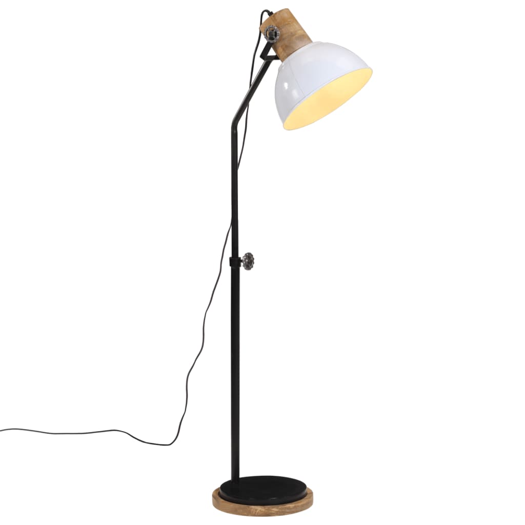 vidaXL Lampă de podea 25 W, alb, 30x30x100-150 cm, E27