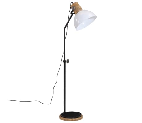 vidaXL Stehleuchte 25 W Wei&szlig; 30x30x100-150 cm E27