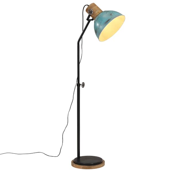 vidaXL p&otilde;randalamp, 25 W, kulunud sinine, 30 x 30 x 100-150 cm, E27
