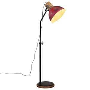 Stojací lampa 25 W červená patina 30 x 30 x 100–150 cm E27 - obrázek 1