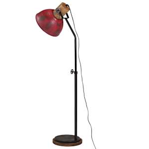 Stojací lampa 25 W červená patina 30 x 30 x 100–150 cm E27 - obrázek 5