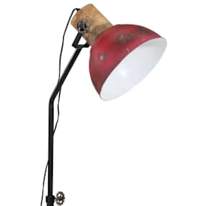 Stojací lampa 25 W červená patina 30 x 30 x 100–150 cm E27 - obrázek 8