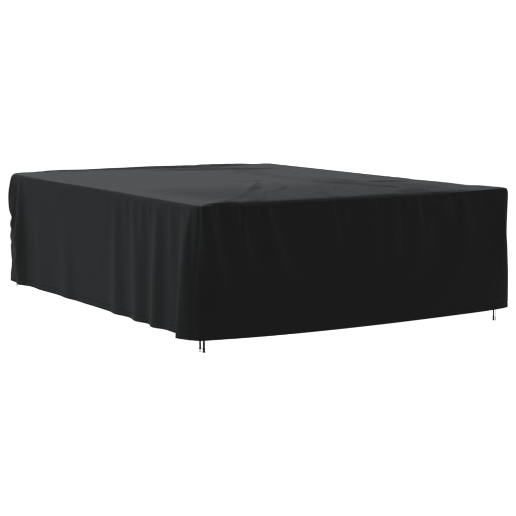 vidaXL Gartenmöbel-Abdeckung Schwarz 350x260x90 cm 420D Oxford