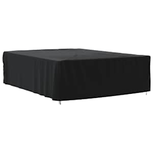 Plachta na zahradní nábytek černá 350 x 260 x 90 cm 420D oxford - obrázek 1