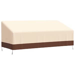 Plachta na 3místnou lavici béžová 204x86x48/73 cm 600D oxford