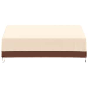 Plachta na 3místnou lavici béžová 204x86x48/73 cm 600D oxford - obrázek 3