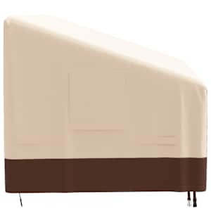 Plachta na 3místnou lavici béžová 204x86x48/73 cm 600D oxford - obrázek 4