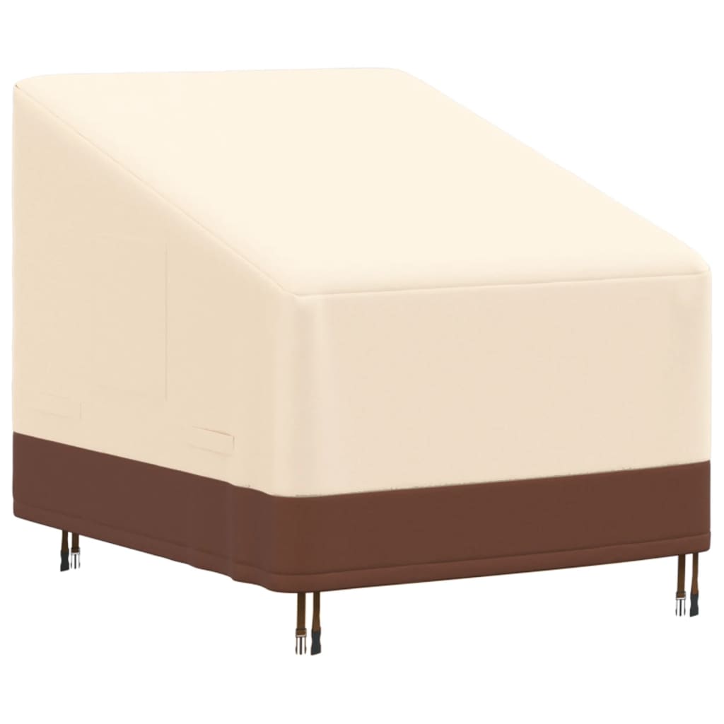 vidaXL overtræk til loungestol 79x97x48/74 cm 600D oxfordstof beige