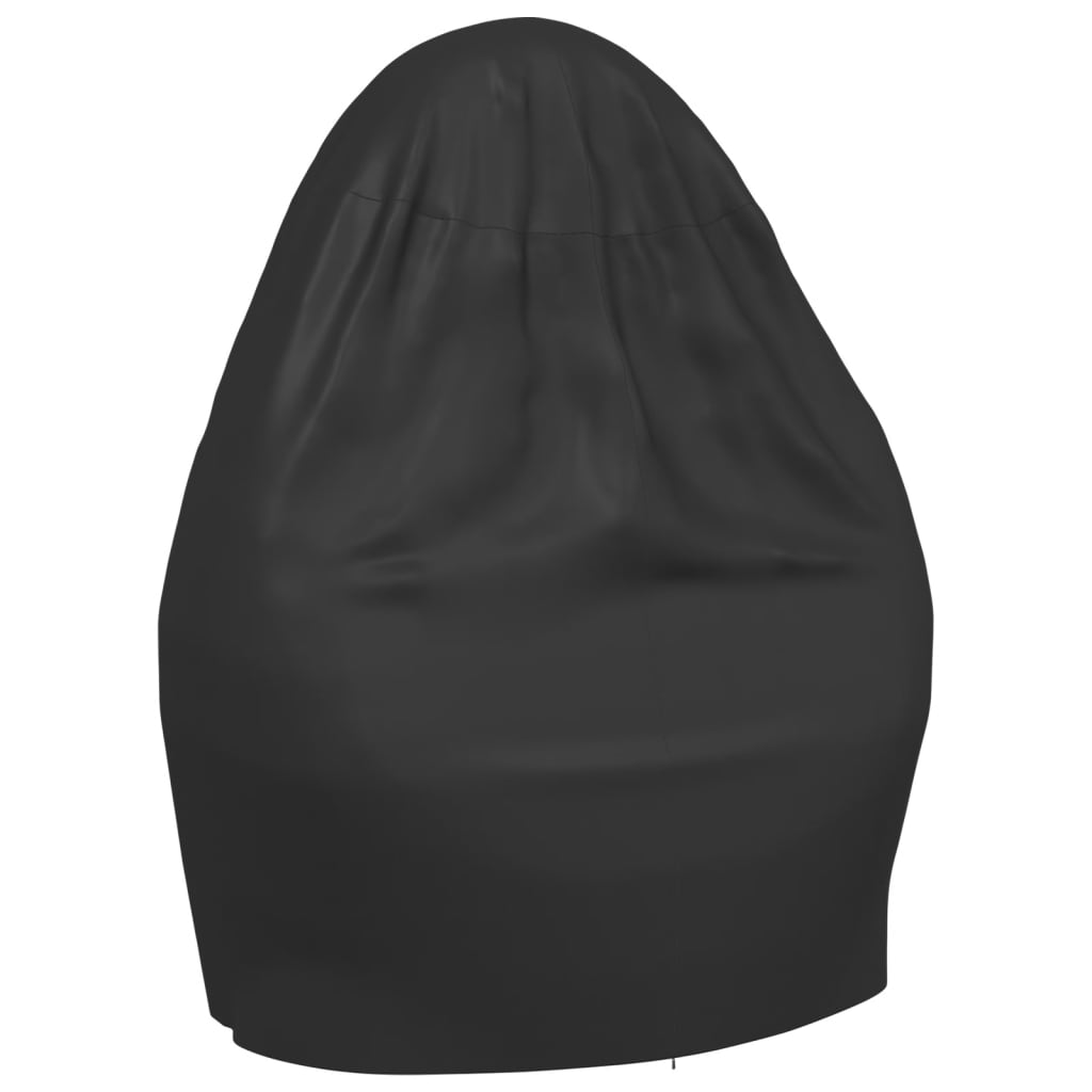 vidaXL Husă pentru scaun dublu tip ou, negru, Ø 230x200 cm Oxford 420D