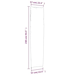 Plachta na zahradní slunečník černá 240x57/57 cm 420D oxford - obrázek 10