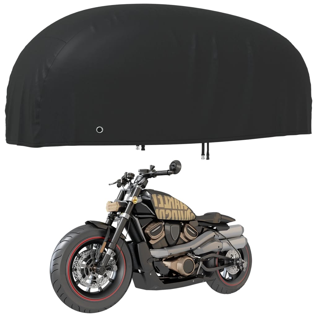 Husă pentru motocicletă, negru, 295x110x140 cm, Oxford 210D