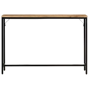 Konzolový stolek 110x30x75 cm masivní hrubý mangovník a železo - obrázek 2