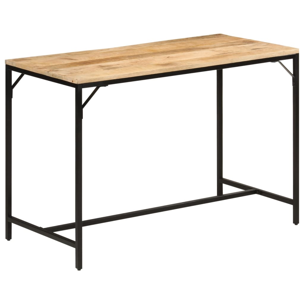 vidaXL Spisebord 110x55x75 cm grovt heltre mangotre og jern - Møbler > Bord > Spisebord
