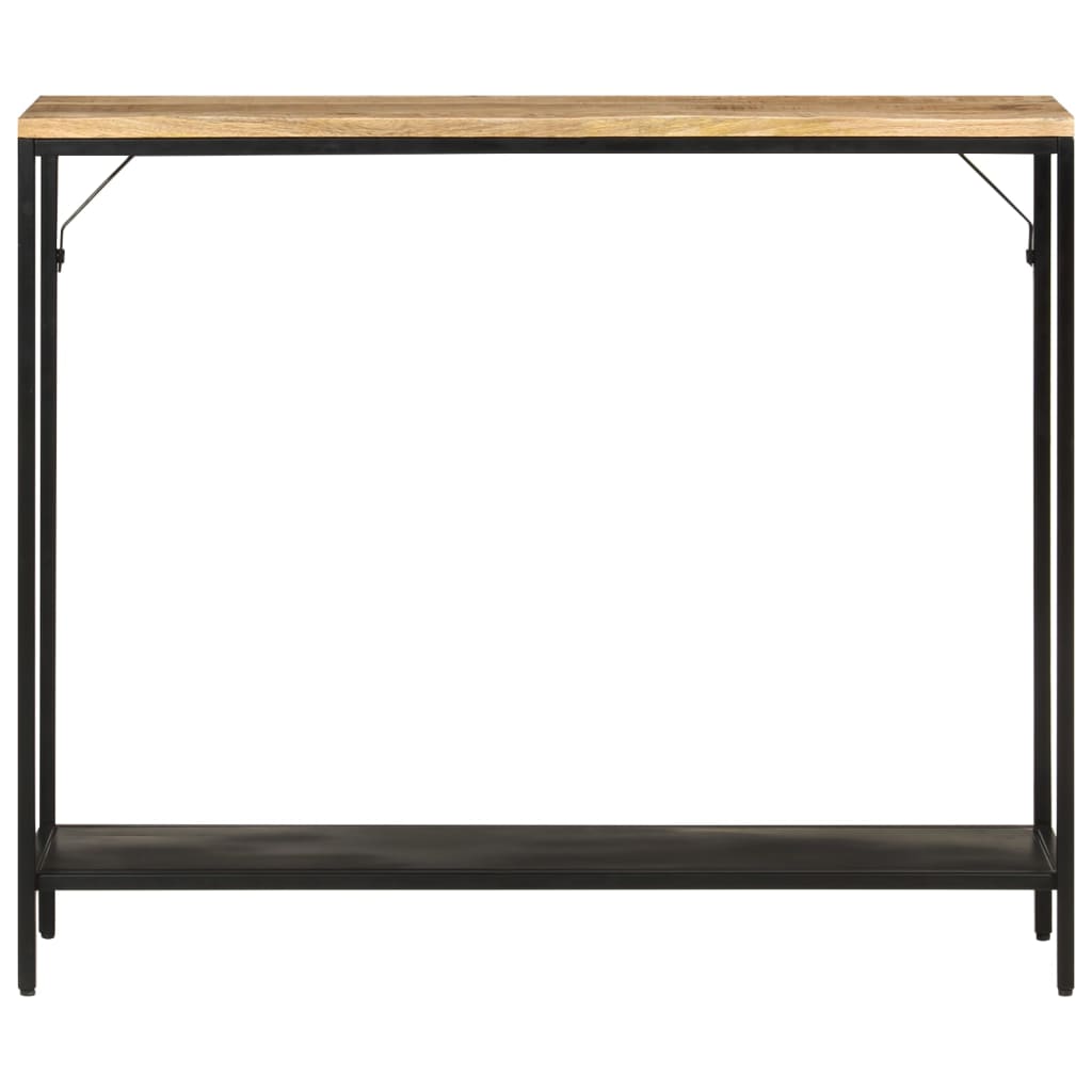 Thumbnail - vidaXL Konsolentisch 90x30x75 cm Raues Massivholz Mango und Eisen