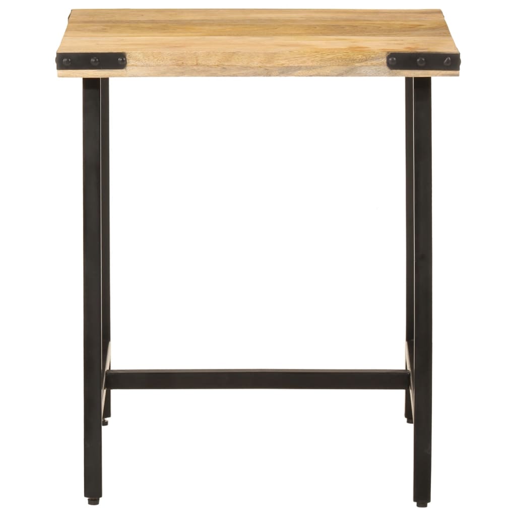 vidaXL Bijzettafel 45x45x50 cm massief mangohout en ijzer afbeelding