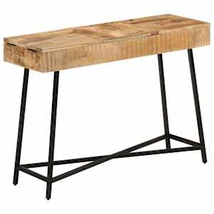 vidaXL tualettlaud 105x35x75 cm t&ouml;&ouml;tlemata mangopuit ja raud