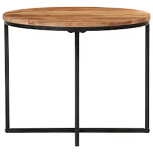 Konferenční stolek 55x55x45 cm masivní akáciové dřevo a železo - obrázek 2