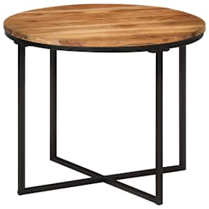 Konferenční stolek 55x55x45 cm masivní akáciové dřevo a železo - obrázek 7
