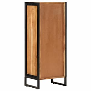 Koupelnová skříňka 40 x 30 x 100 cm masivní akácie a železo - obrázek 5