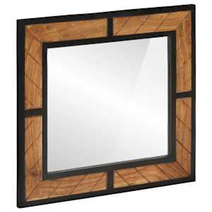 Koupelnové zrcadlo 60 x 1 x 55 cm masivní akáciové dřevo - obrázek 2