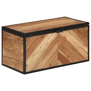 Úložný box 60 x 30 x 30 cm masivní akáciové dřevo a železo - obrázek 12