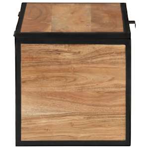 Úložný box 60 x 30 x 30 cm masivní akáciové dřevo a železo - obrázek 4